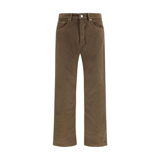 Bicolor Cotton Casual Pants