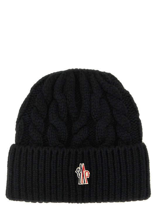 Black Virgin Wool Beanie
