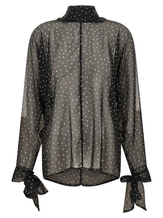 Black Polyester Blouse