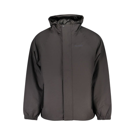 Black Polyester Men's Jacket