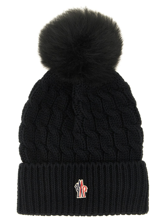 Black Virgin Wool Beanie