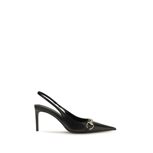 Black Goatskin High Heel Pumps