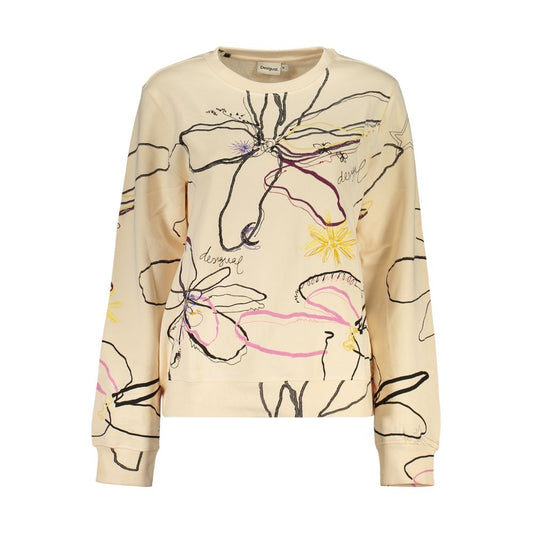Pink Cotton Women Sweatshirt
