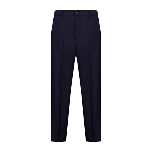 Blue Wool Dress Pants