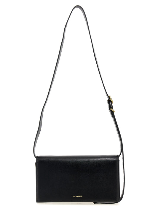 Black Leather Crossbody Bag