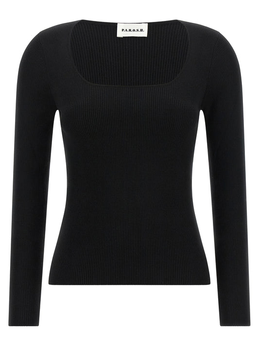 Black Wool Cardigan