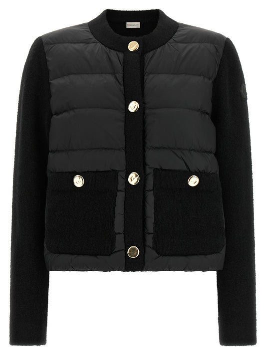 Black Polyamide Full-Length Jacket