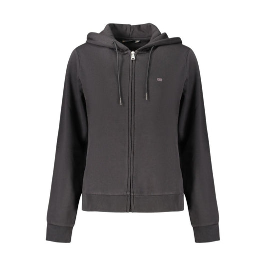 Black Cotton Sweatshirt