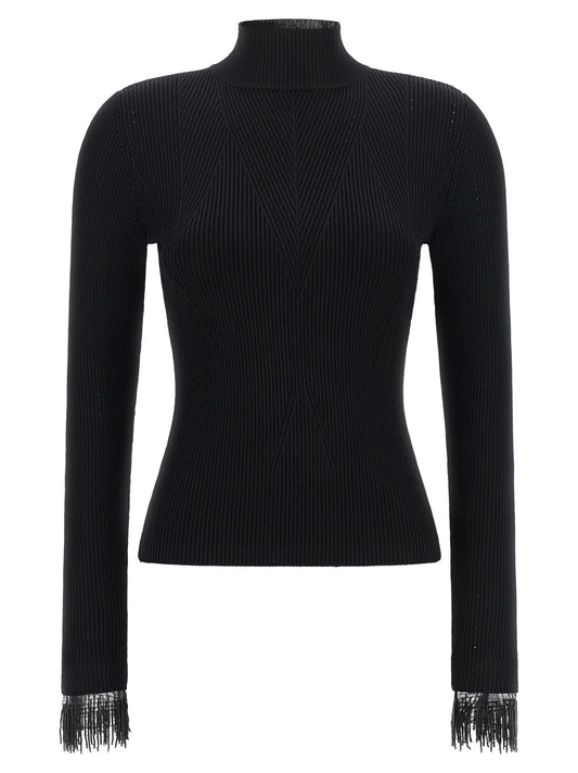 Black Viscose Cardigan