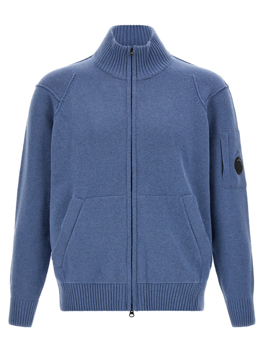 Blue Wool Cardigan