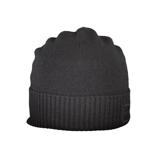 Black Wool Men's Cap