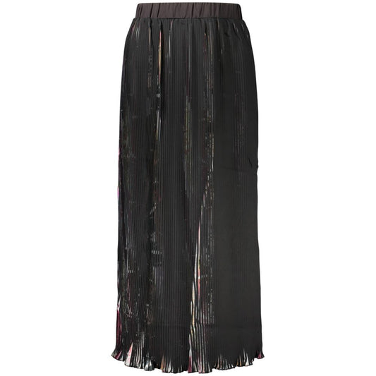 Black Polyester Women's Skirt