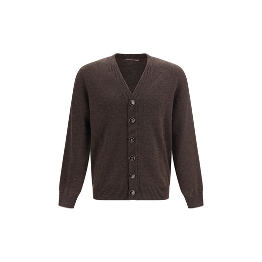 Brown Cashmere Cardigan