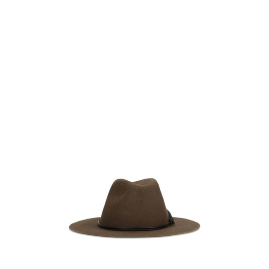 Brown Eco Fabric Fedora