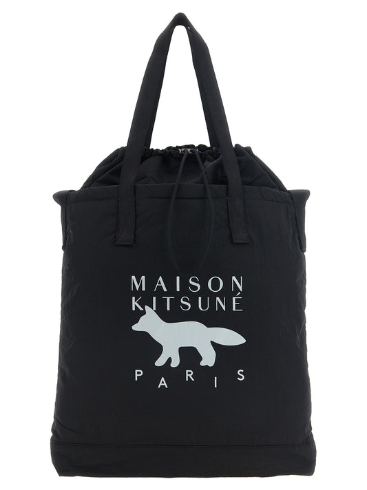 Black Nylon Tote Bag