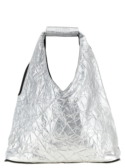 Silver Polyethylene Tote Bag