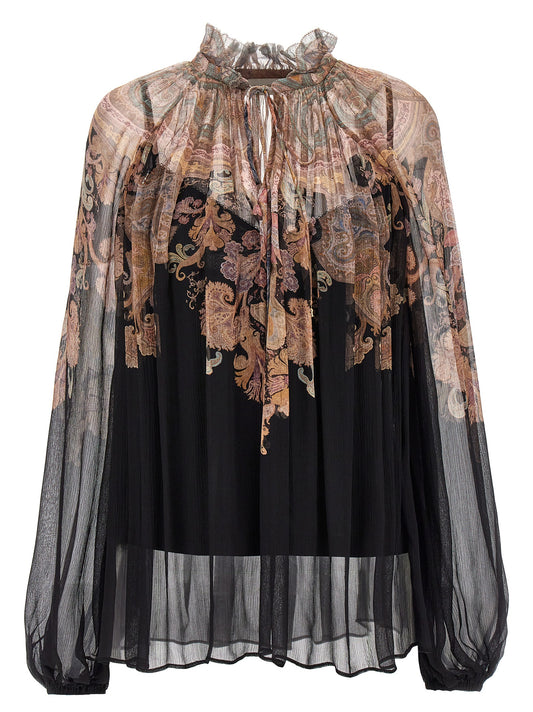 Multicolor Viscose Blouse