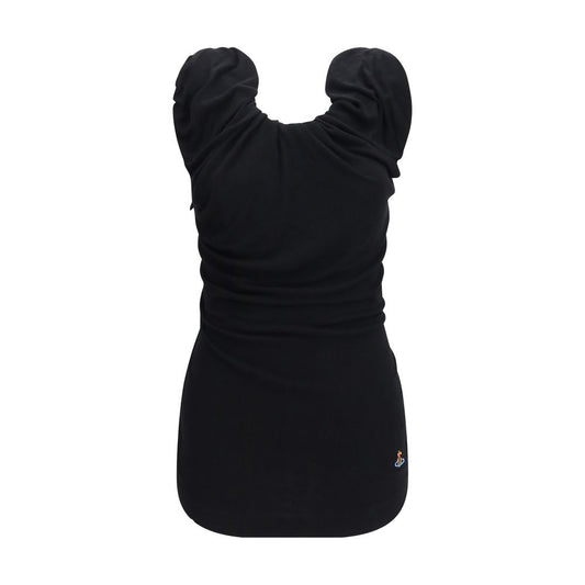Black Viscose Shortsleeve Shirt