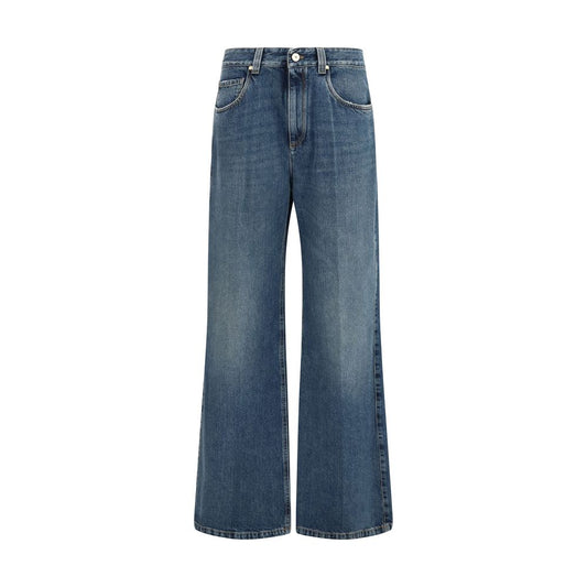 Blue Cotton Relaxed Fit Jeans