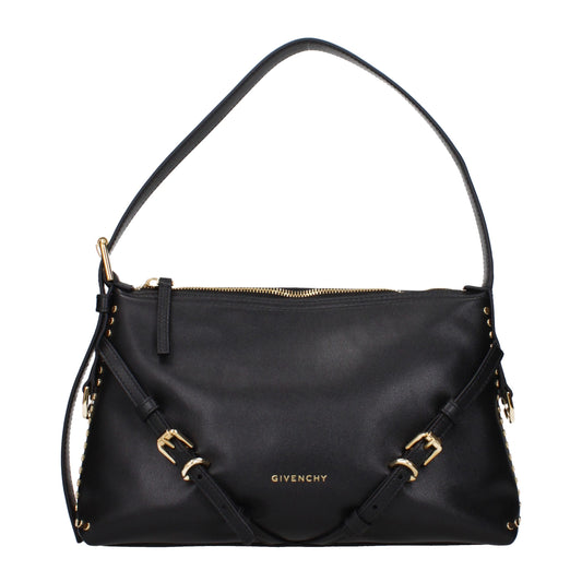 Black Leather Shoulder Bag