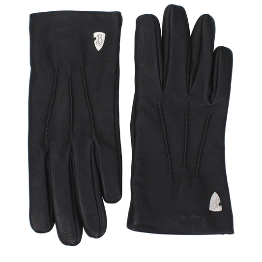 Black Leather Gloves