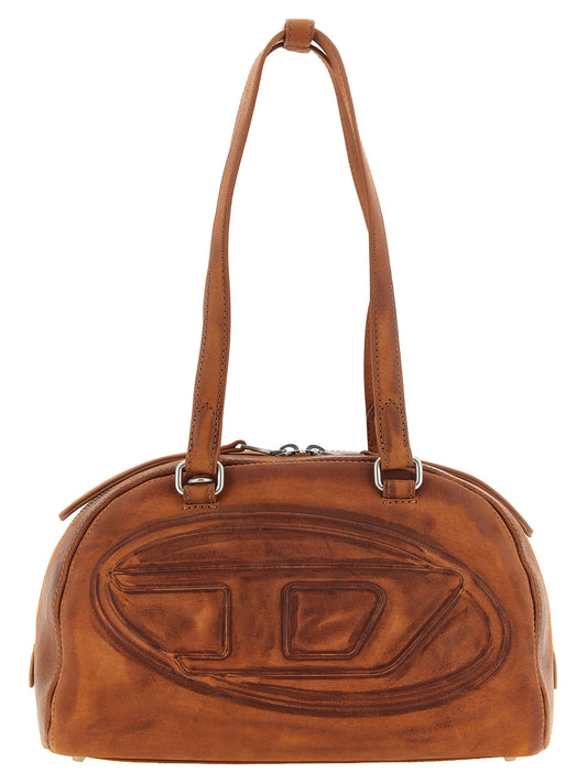 Brown Other Fibres Shoulder Bag