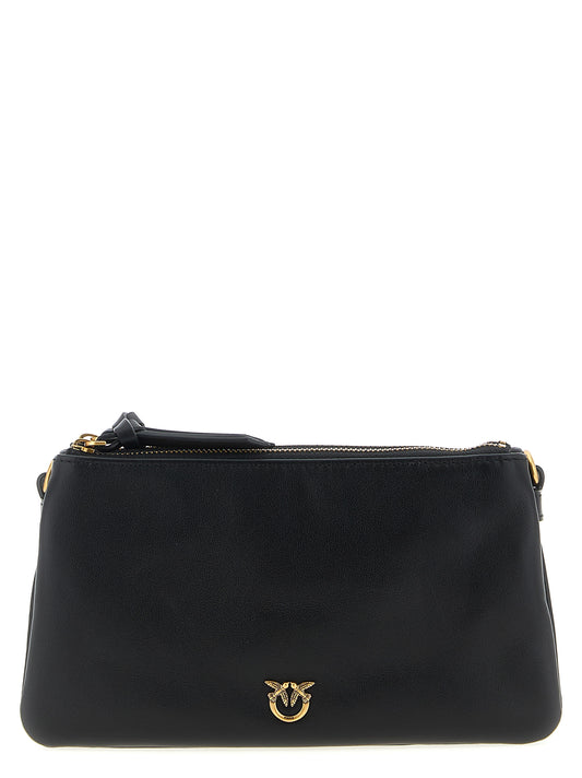 Black Calfskin Crossbody Bag