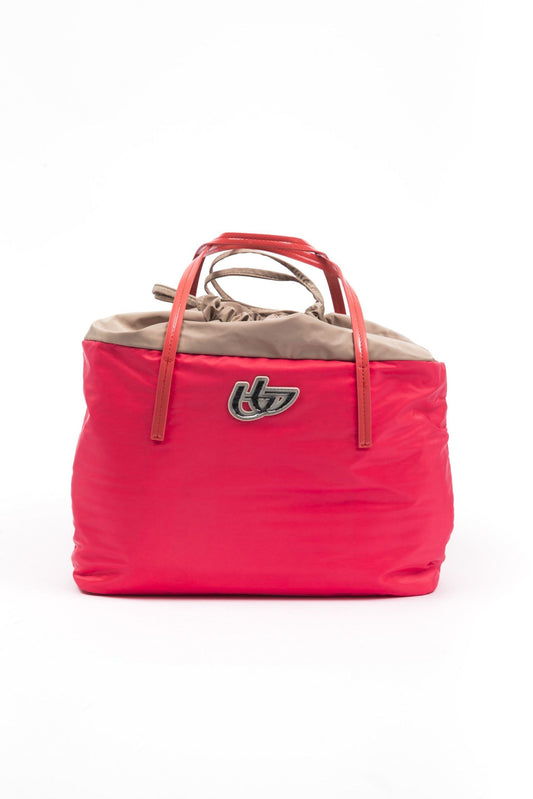 Red Polyester Women Shoulder Bag