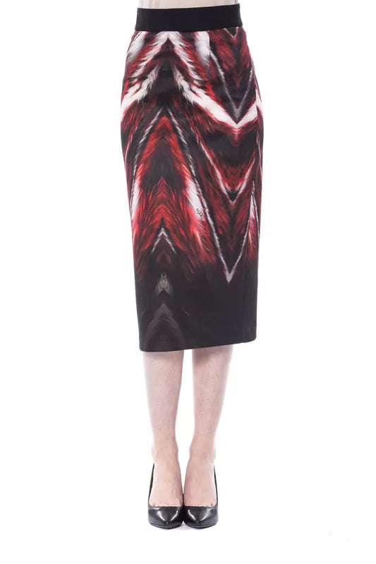 Multicolor Polyester Women Pencil Skirt