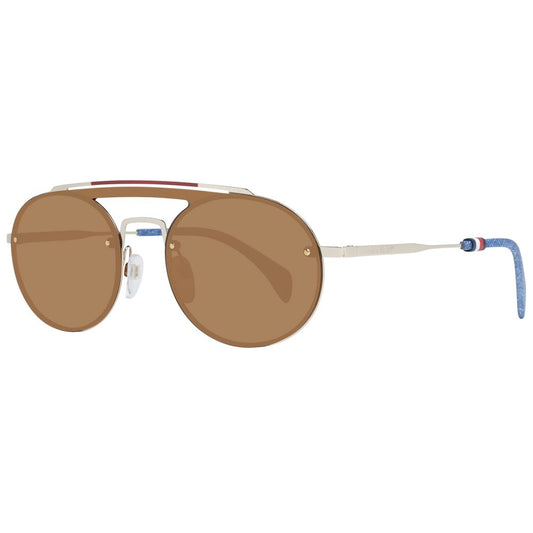 Gold Metal & Plastic Sunglasses