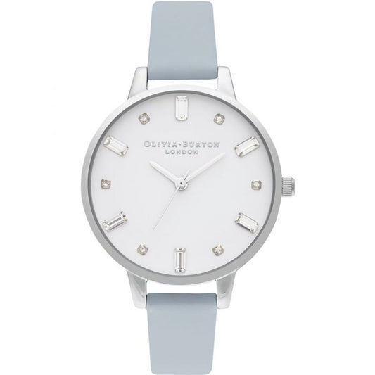Blue Artificial Leather Dress Watch