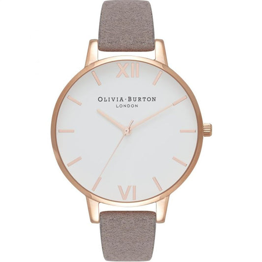 Gray Artificial Leather Dress Watch