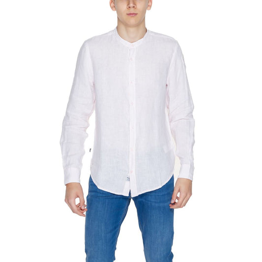 Multicolor Linen Dress Shirt