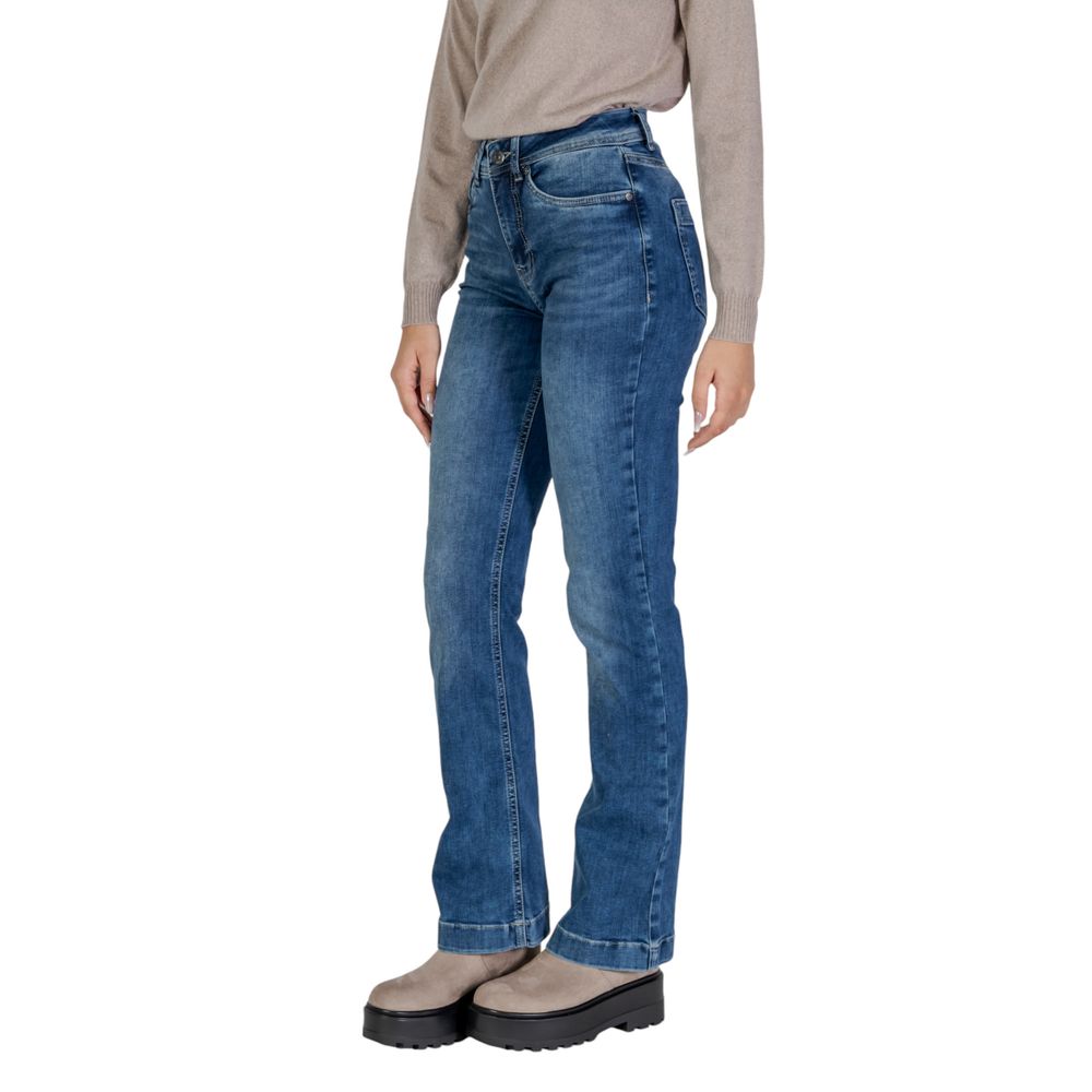 Blue Cotton Mom Jeans