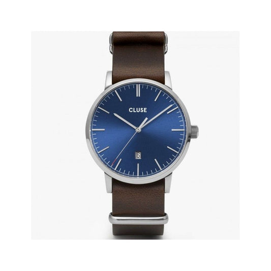 Brown Leather Dress Watch