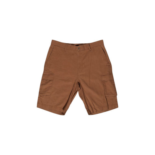 Brown Linen Bermuda Shorts