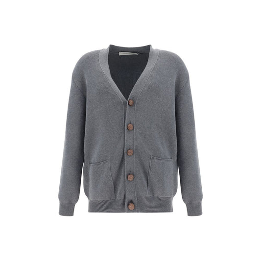 Gray Cotton Cardigan
