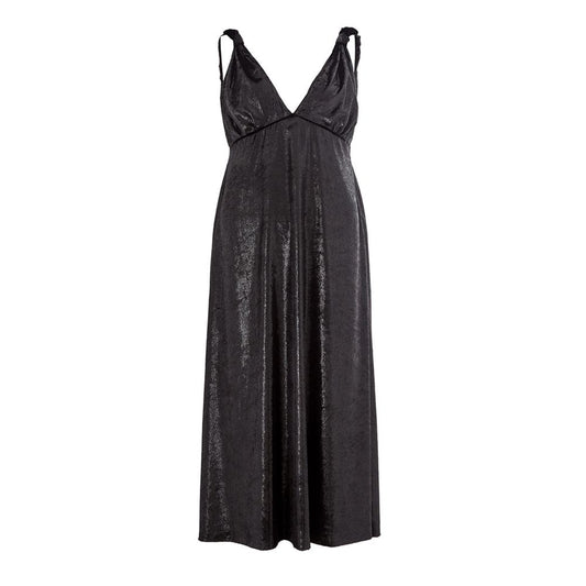Black Polyester Cocktail Dress