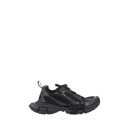 Black Fabric Athletic Sneakers