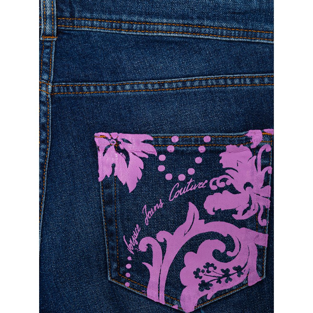 Blue Cotton Slim Fit Jeans