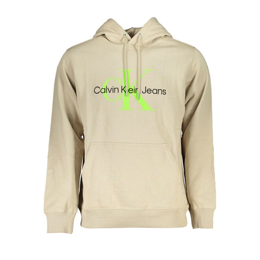 Beige Cotton Men's Sweatshirt