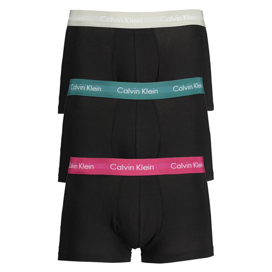 Black Cotton Men's Boxer Brief