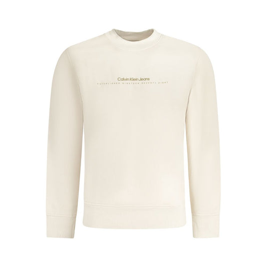 Beige Cotton Men's Sweatshirt