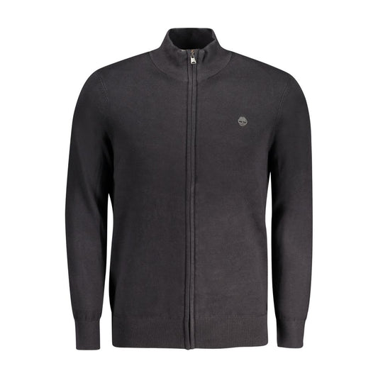 Black Organic Cotton Men Cardigan
