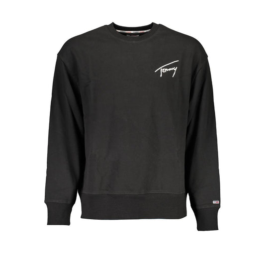 Black Cotton Men's Sweatshirt