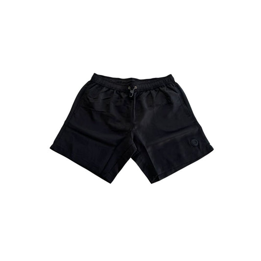 Black Polyester Men's Swim Short