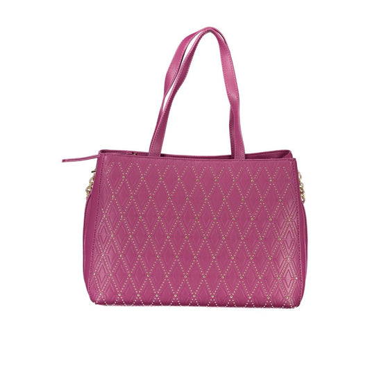 Purple Polyurethane Women's Bag