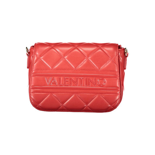 Red Polyurethane Women's Bag
