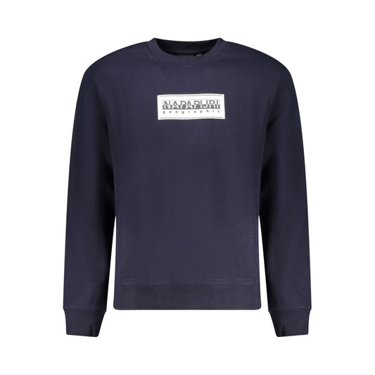 Blue Cotton Men's Sweatshirt