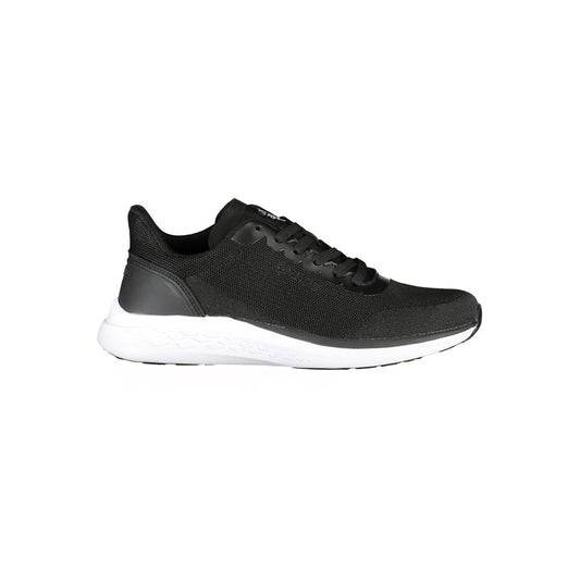 Black Polyurethane Men Sneaker